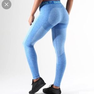 GYMSHARK Flex Leggings - Blue - Size Small